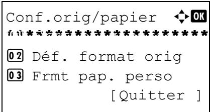 OLIVETTI D-COPIA 283MF PLUS - Sélection du format de papier et du type de support pour le bac MF - 3