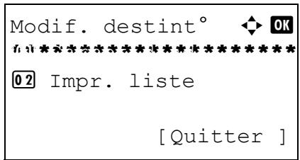 OLIVETTI D-COPIA 283MF PLUS - Modification d'une destination - 2