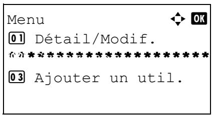 OLIVETTI D-COPIA 283MF PLUS - Modification des informations utilisateur - 2