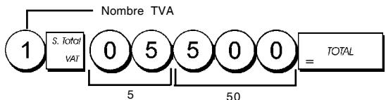 OLIVETTI ECR 7100 - Taper/Appuyer sur: - 1