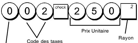 OLIVETTI ECR 7100 - Taper/Appuyer sur: - 1