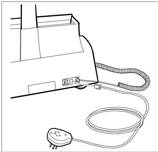 OLIVETTI OFX 580 - Connexion à la ligne téléphonique - 1