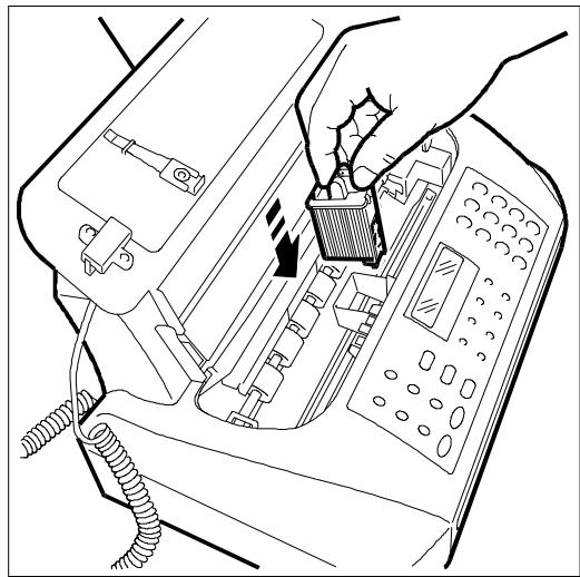 OLIVETTI OFX 580 - INTRODUCTION DE LA TETE D'IMPRESSION - 6