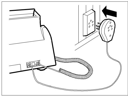 OLIVETTI OFX 580 - Connexion à la ligne téléphonique - 2