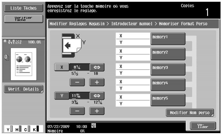 OLIVETTI D-COLOR MF220 - Configurer un format personnelisé - 1