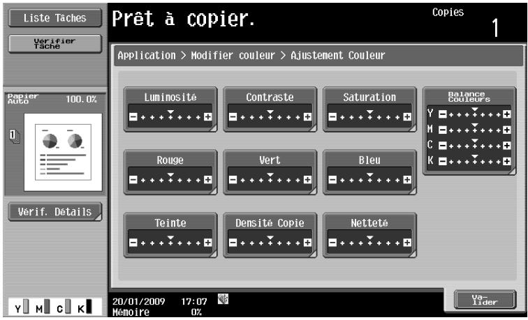 OLIVETTI D-COLOR MF220 - [Ajustement couleur] - 2