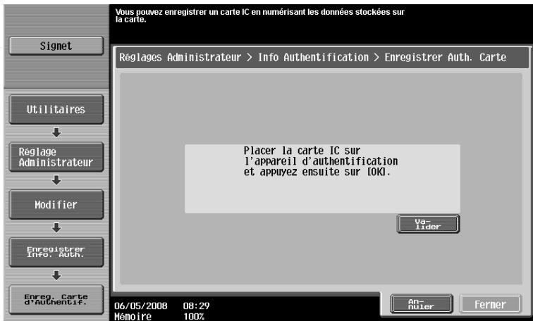 OLIVETTI D-COLOR MF220 - Enregistrer un utilisateur depuis le Panneau de contrôle de cette machine - 4