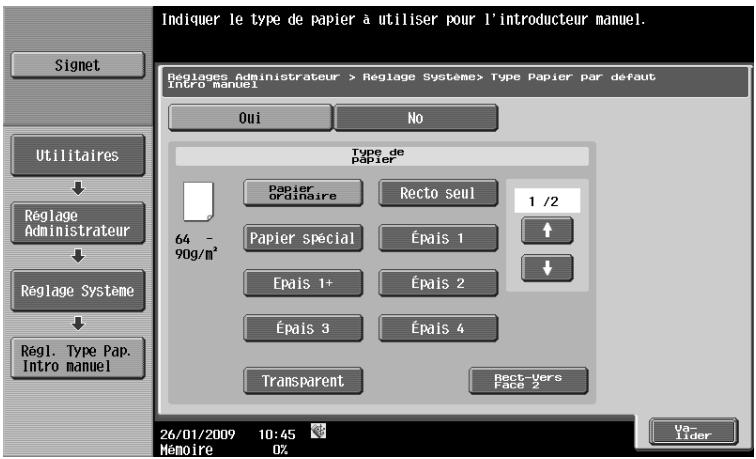 OLIVETTI D-COLOR MF220 - [Réglage Type Papier par défaut pour Intro manuel] - 1
