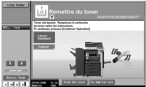 OLIVETTI D-COLOR MF220 - Message de Remplacement - 4