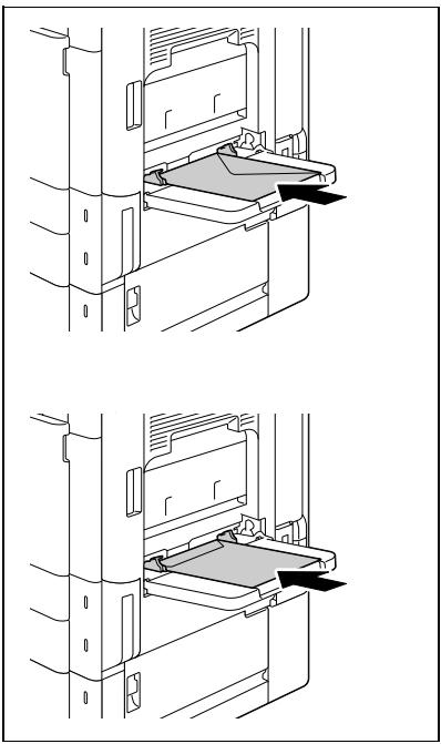 OLIVETTI D-COLOR MF220 - La face à imprimer étant orientée vers le bas, inséréz le papier aussi loin que possible dans la fente d'introduction. - 3