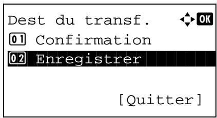 OLIVETTI D-COLOR MF2603 - Enregistrement de destination de transfert - 3