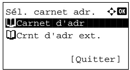 OLIVETTI D-COLOR MF2603 - Sélection d'une destination dans le carnet d'adresses - 2