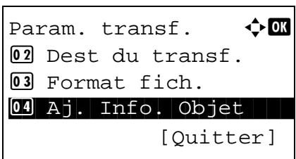 OLIVETTI D-COLOR MF2603 - Ajout info objet e-mail - 2