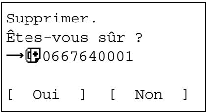 OLIVETTI D-COLOR MF2603 - Modification et suppression d'un numéro de fax interdit - 5