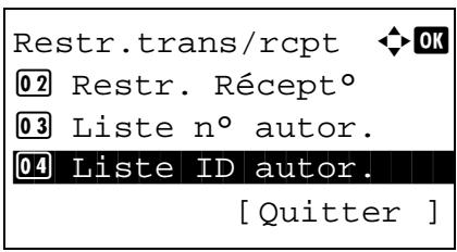 OLIVETTI D-COLOR MF2603 - Enregistrement d'ID autorisés - 1