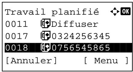 OLIVETTI D-COLOR MF2603 - Annulation et lancement de transmissions différées (en attente) - 2