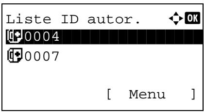 OLIVETTI D-COLOR MF2603 - Enregistrement d'ID autorisés - 2