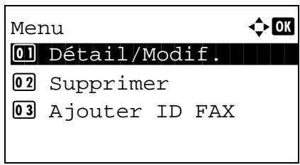 OLIVETTI D-COLOR MF2603 - Modification et suppression d'un ID autorisé - 2