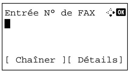 OLIVETTI D-COLOR MF2603 - Composition du numéro de fax de destination - 1