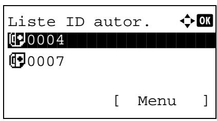 OLIVETTI D-COLOR MF2603 - Modification et suppression d'un ID autorisé - 1