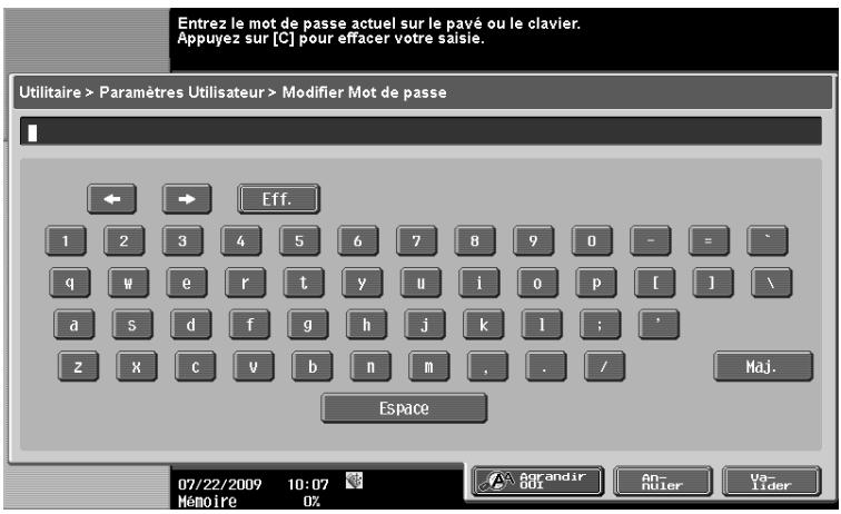 OLIVETTI D-COLOR MF360 - [Modifier le mot de passer] - 1