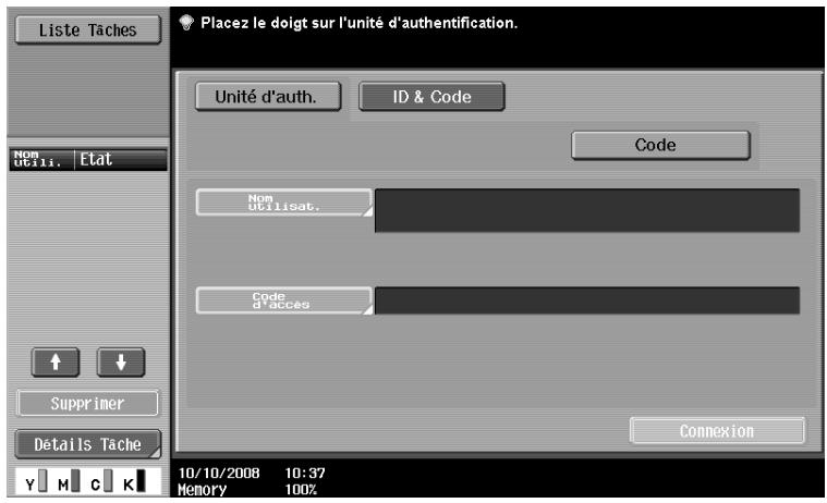 OLIVETTI D-COLOR MF360 - Quand [Authentication 1 pour plusieurs] a eté spécifié - 1