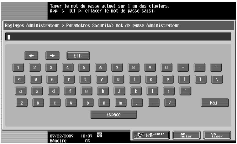 OLIVETTI D-COLOR MF360 - [Mot de passer Administrateur] - 1