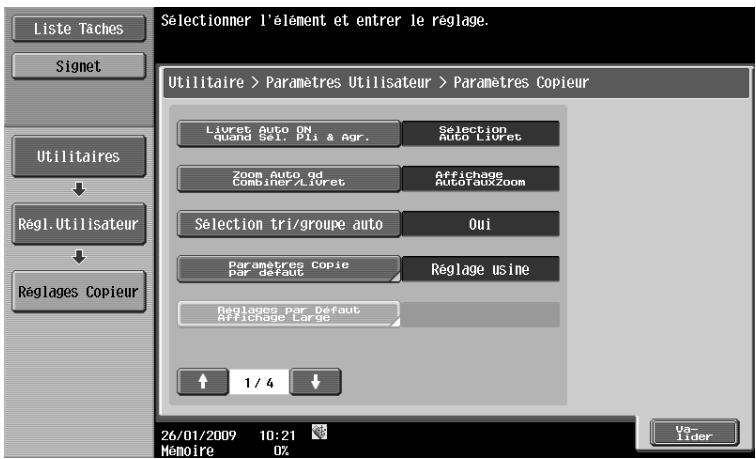 OLIVETTI D-COLOR MF360 - [Réglages Copieur] - 1