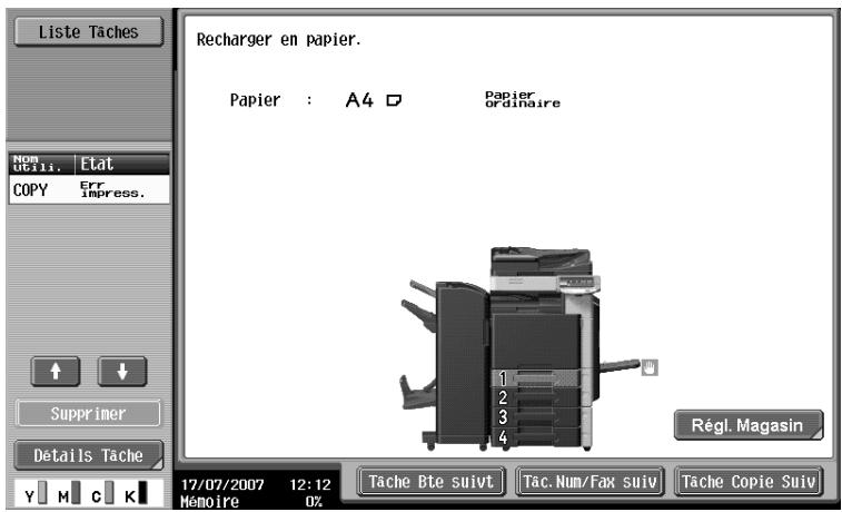 OLIVETTI D-COLOR MF360 - Message de rechargement - 1