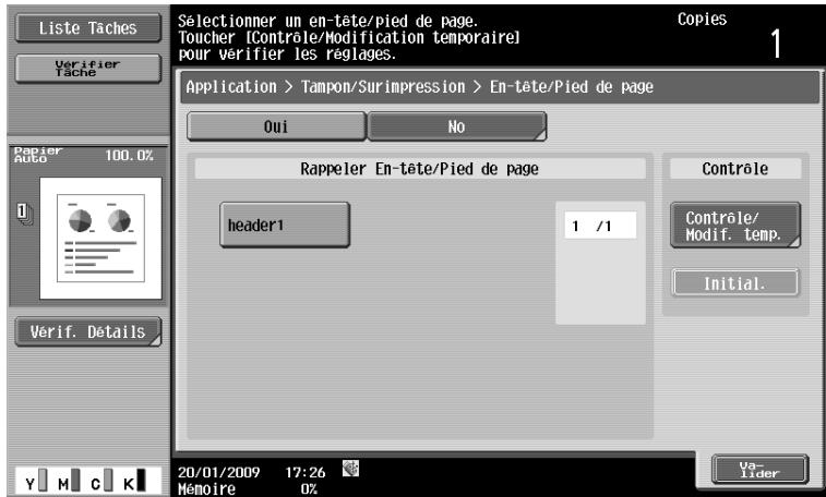 OLIVETTI D-COLOR MF360 - [Tête/Pied de page] - 2