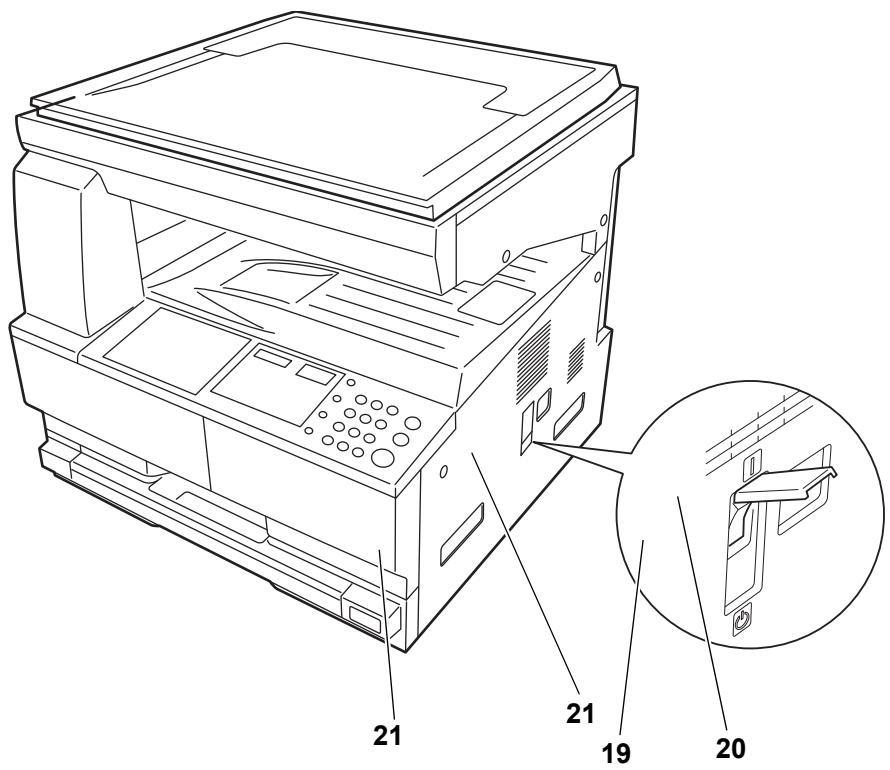 OLIVETTI D-COPIA 1800 - Éléments de l'appareil - 3