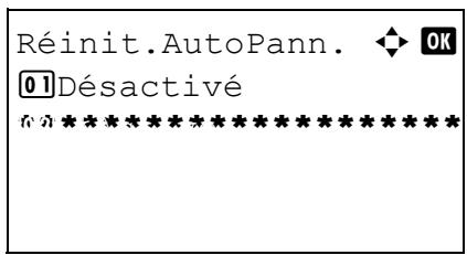 OLIVETTI D-COPIA 283MF - Activation/désactivation de la réinitialisation automatique du panneau - 5