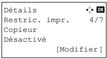 OLIVETTI D-COPIA 283MF PLUS - Application de restrictions - 3