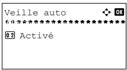 OLIVETTI D-COPIA 283MF PLUS - Activation/désactivation de la veille auto - 5