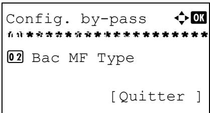 OLIVETTI D-COPIA 283MF PLUS - Sélection du format de papier et du type de support pour le bac MF - 4