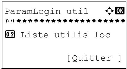 OLIVETTI D-COPIA 283MF PLUS - Activation/désactivation de l'administration des connexions d'utilisateurs - 5