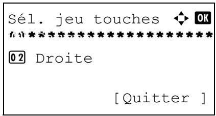 OLIVETTI D-COPIA 284 - Sélection jeu touches - 3