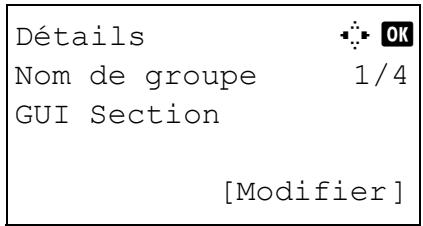 OLIVETTI D-COPIA 284 - Saisie du nom de groupe - 1
