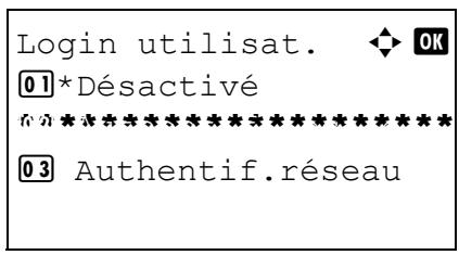OLIVETTI D-COPIA 284 - Activation/désactivation de l'administration des connexions d'utilisateurs - 6