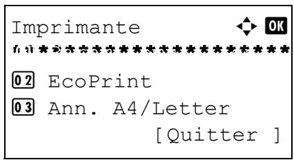 OLIVETTI D-COPIA 284 - Lorsque kpdl(auto) est sélectionné pour l'émulation - 5