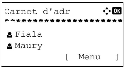 OLIVETTI D-COPIA 284 - Recherche dans le carnet d'adresses - 2