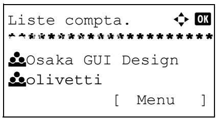 OLIVETTI D-COPIA 284 - Gestion des comptes - 8