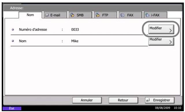 OLIVETTI D-COPIA 3001MF - Enregistrement de contact individuel (fax) - 1