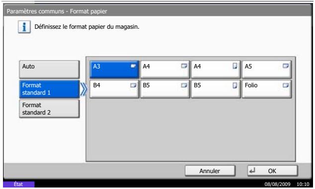 OLIVETTI D-COPIA 3001MF - Configuration du bac pour la sortie d'impression des fax reçus - 1
