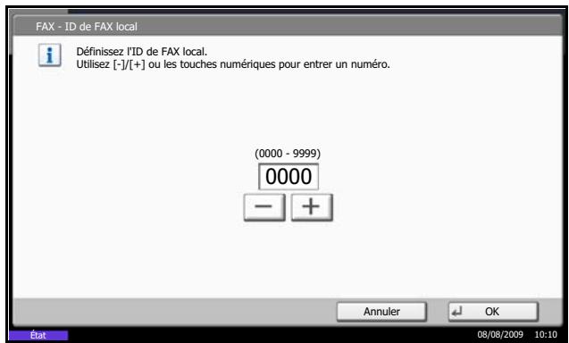 OLIVETTI D-COPIA 4200MF - Saisie de l'ID de FAX local - 1