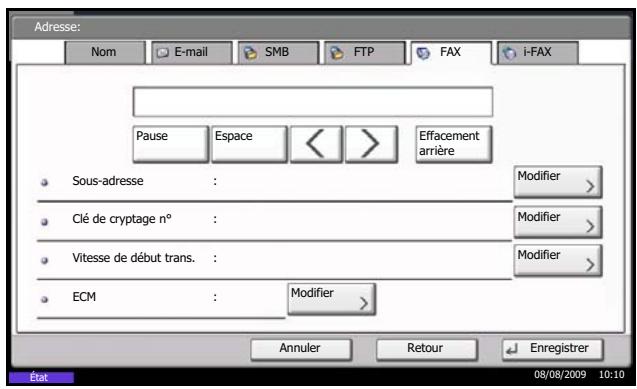 OLIVETTI D-COPIA 4200MF - Enregistrement de contact individuel (fax) - 2