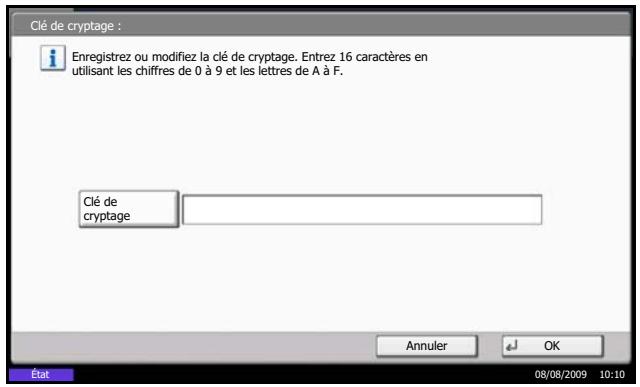 OLIVETTI D-COPIA 4200MF - Enregistrement d'une clé de cryptage - 2