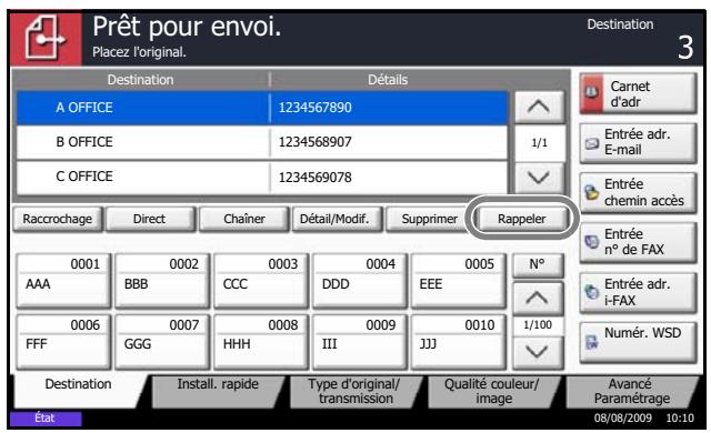 OLIVETTI D-COPIA 5200MF - Renumérotation manuelle (rappel) - 1