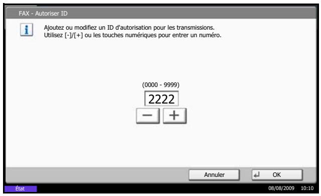 OLIVETTI D-COPIA 5200MF - Modification et suppression d'un ID autorisé - 2