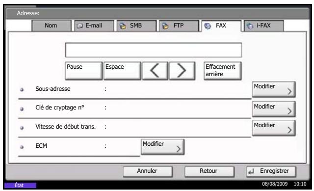 OLIVETTI D-COPIA 5200MF - Enregistrement de contact individuel (fax) - 2